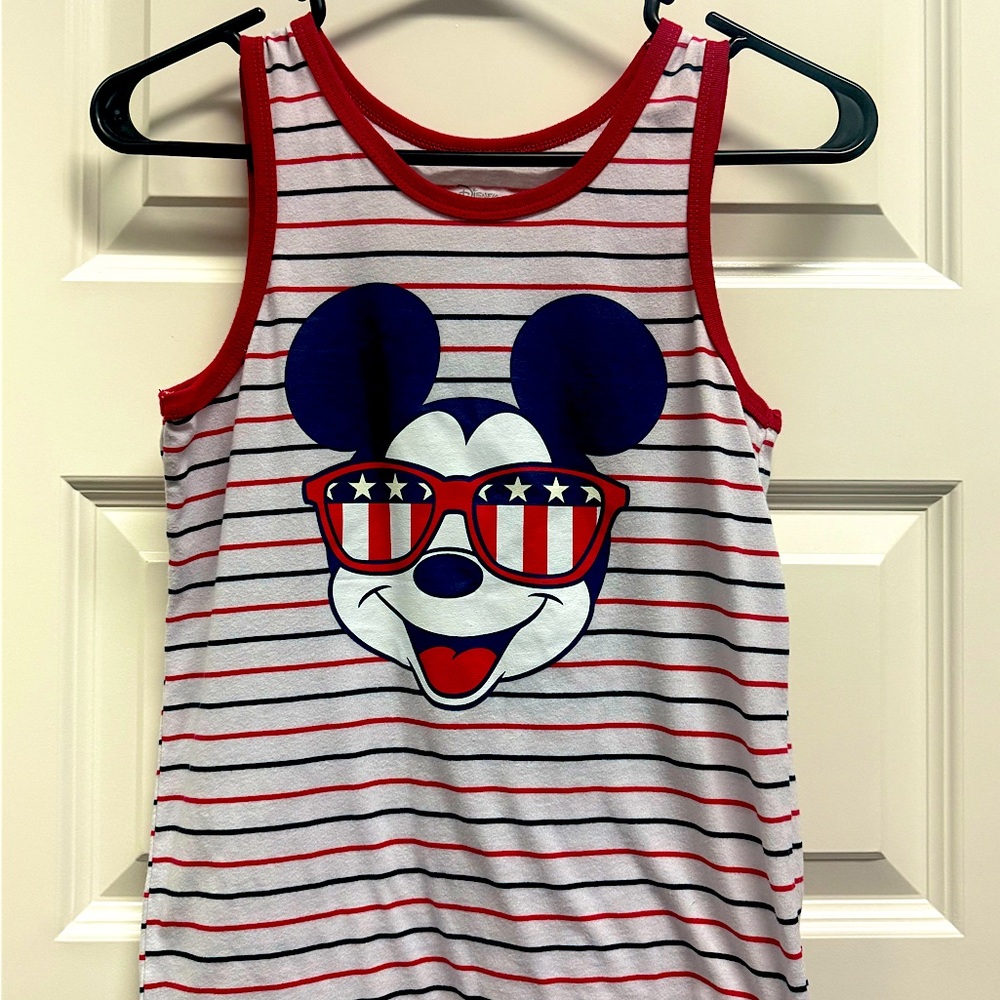 Disney Red and White Mickey Mouse Tank Top